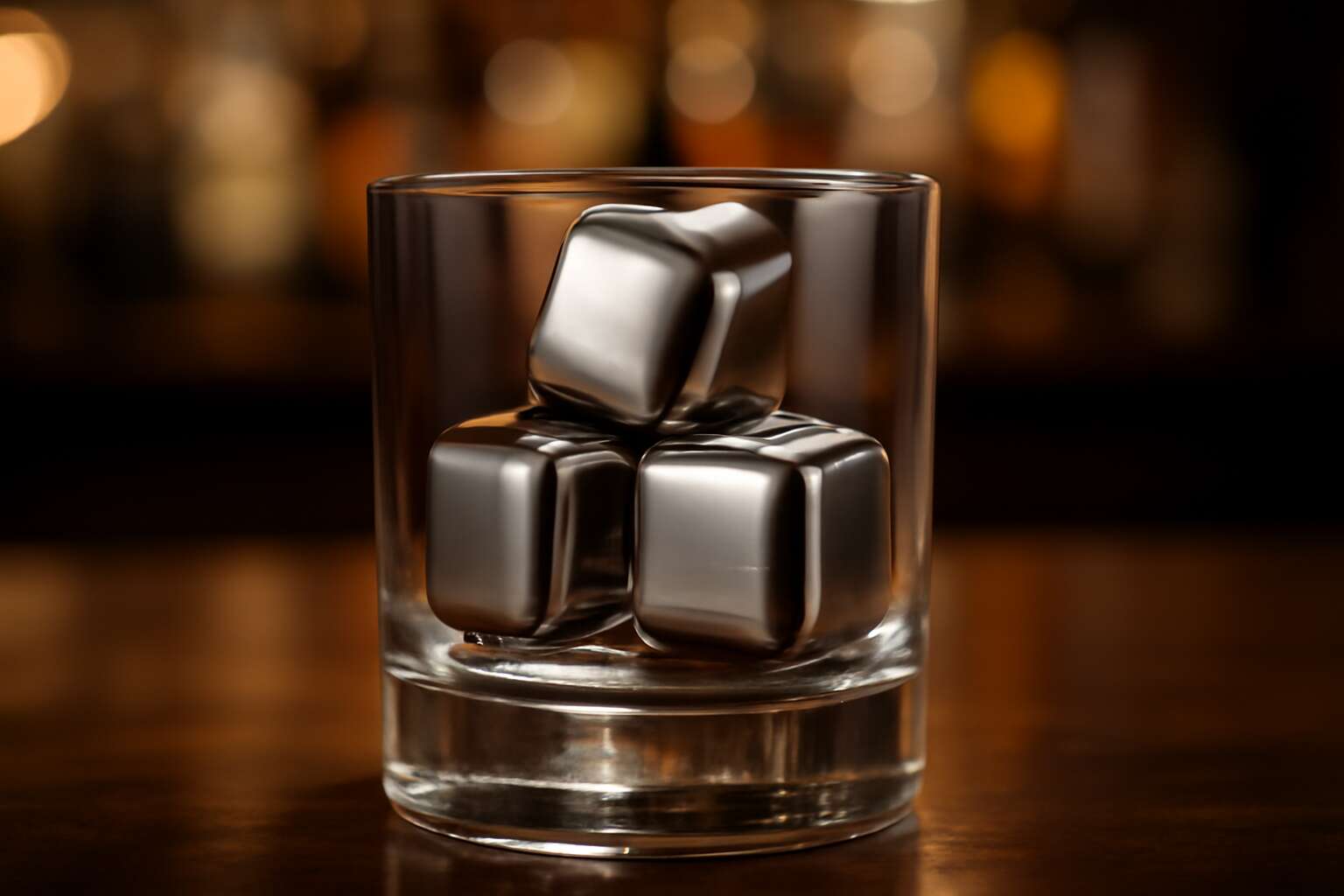 stainless ice cubes