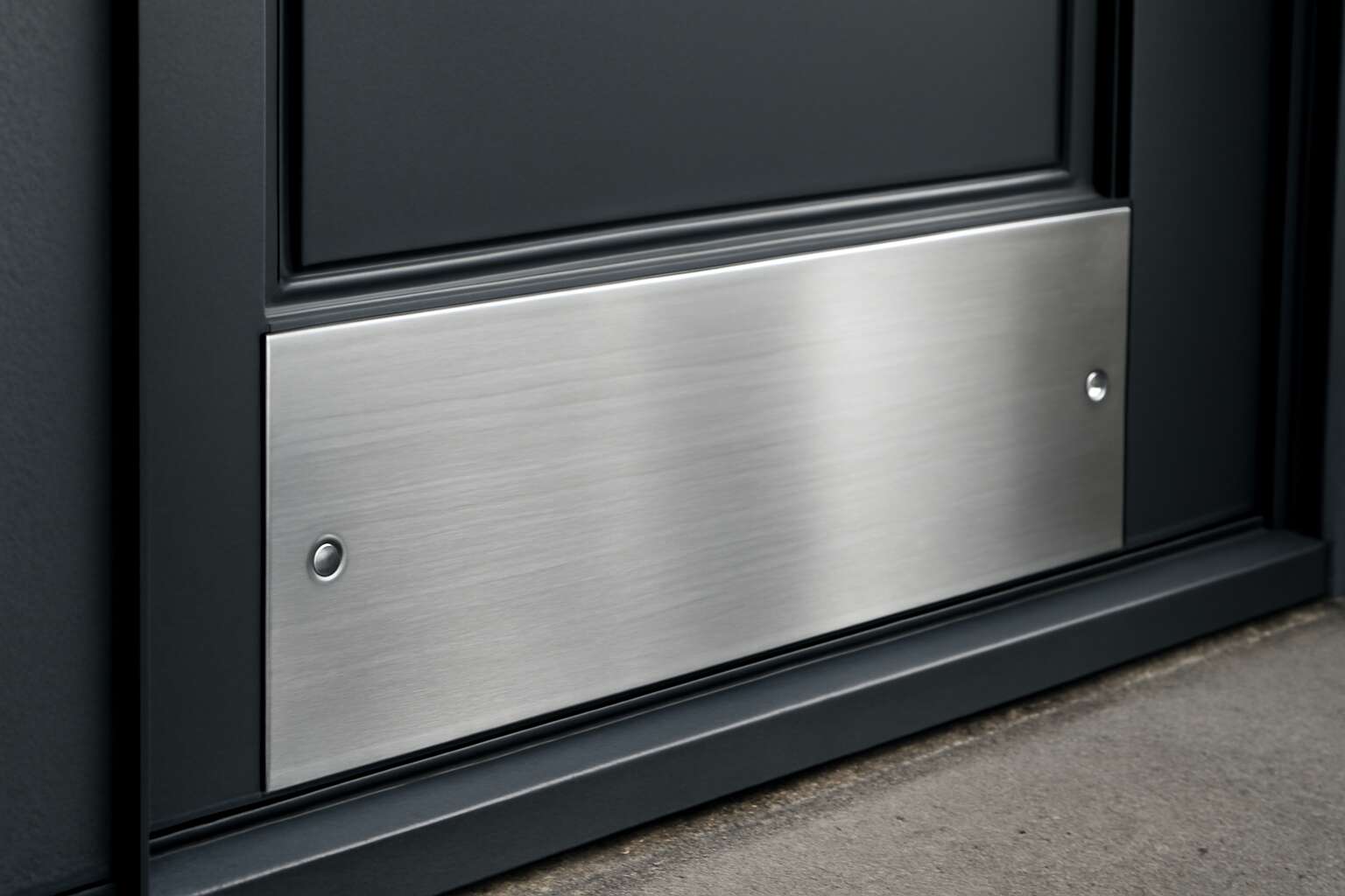 stainless kick plate