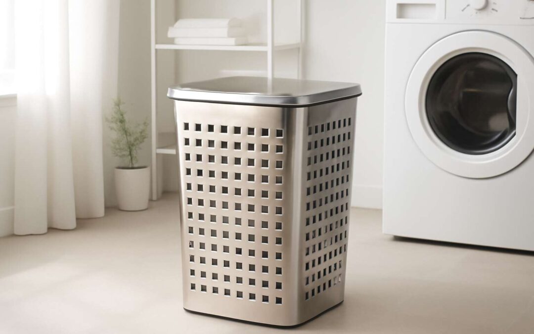 Elevate laundry day with a stainless steel laundry basket—durable, stylish, easy to clean.