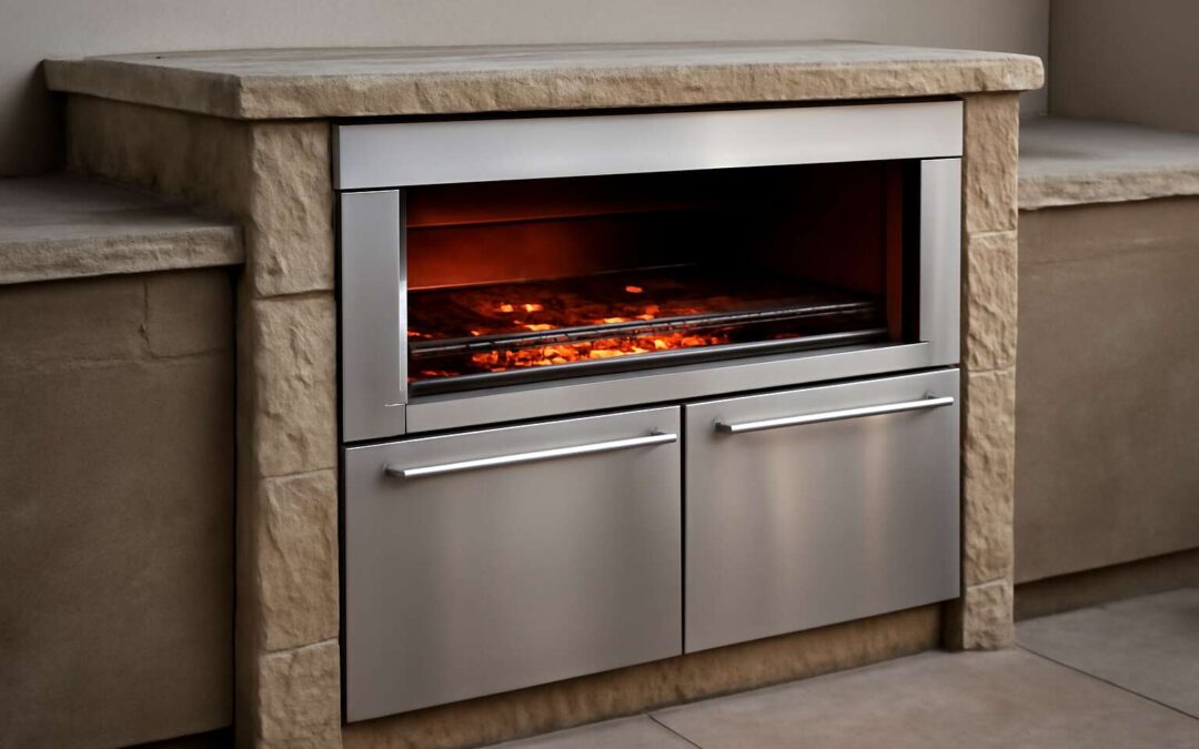 Elevate Outdoor Grilling with built in stainless steel braai for Effortless Feasts